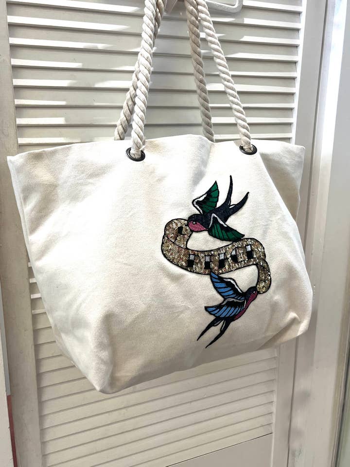 Peace Beach Bag for wholesale by Nettie Knows