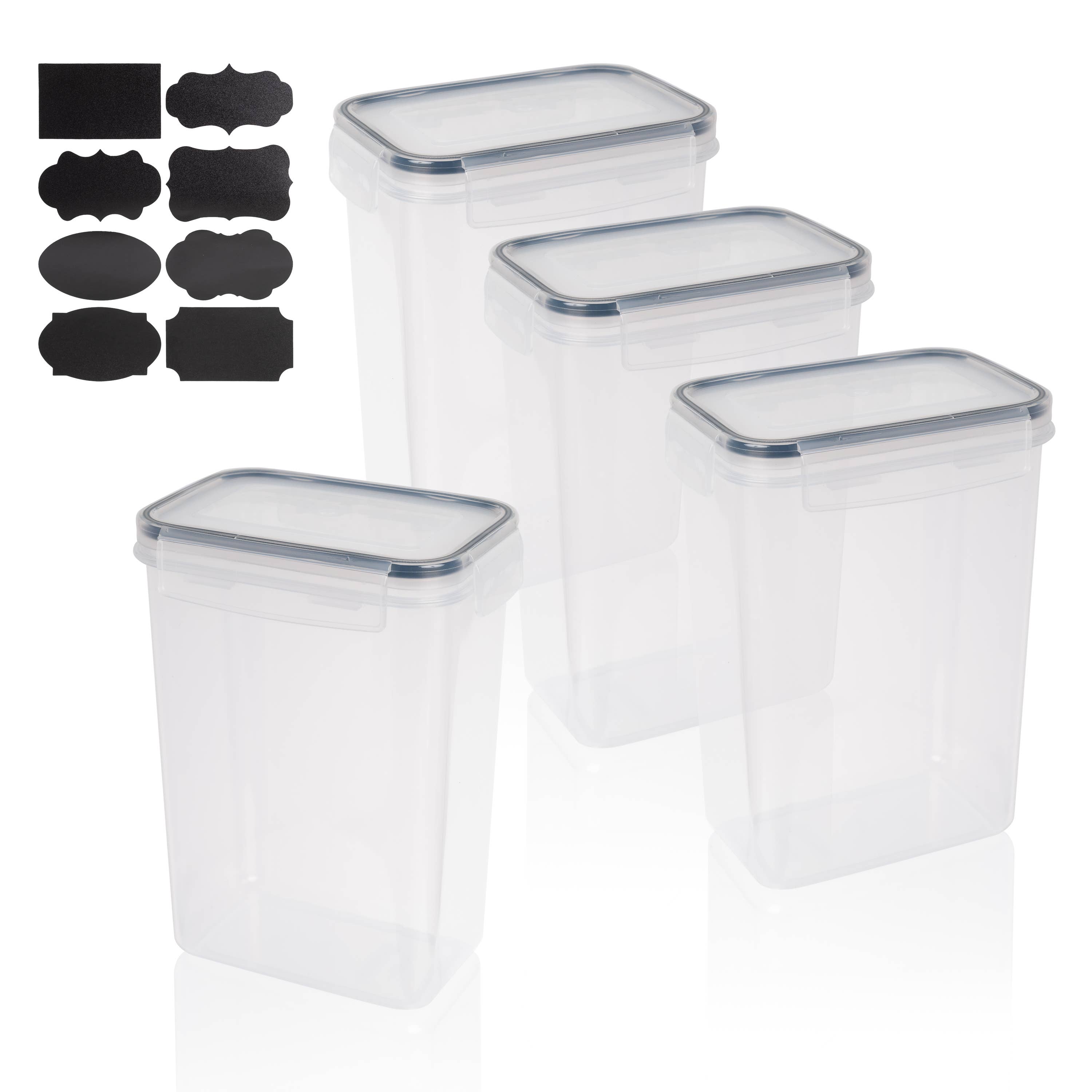 Lexi Home - Wholesale Food Storage Container - 2-Liter Plastic Food Storage Containers Set of 8 with Labels5
