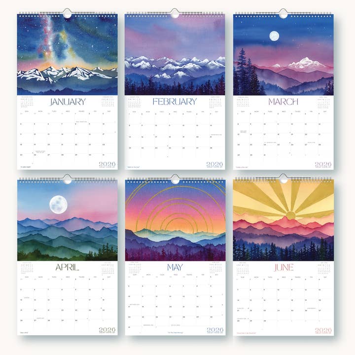 Shelby Thayne Art - Wholesale Calendar - 2026 Mountain Nature Calendar | Hanging Wall Calendar6