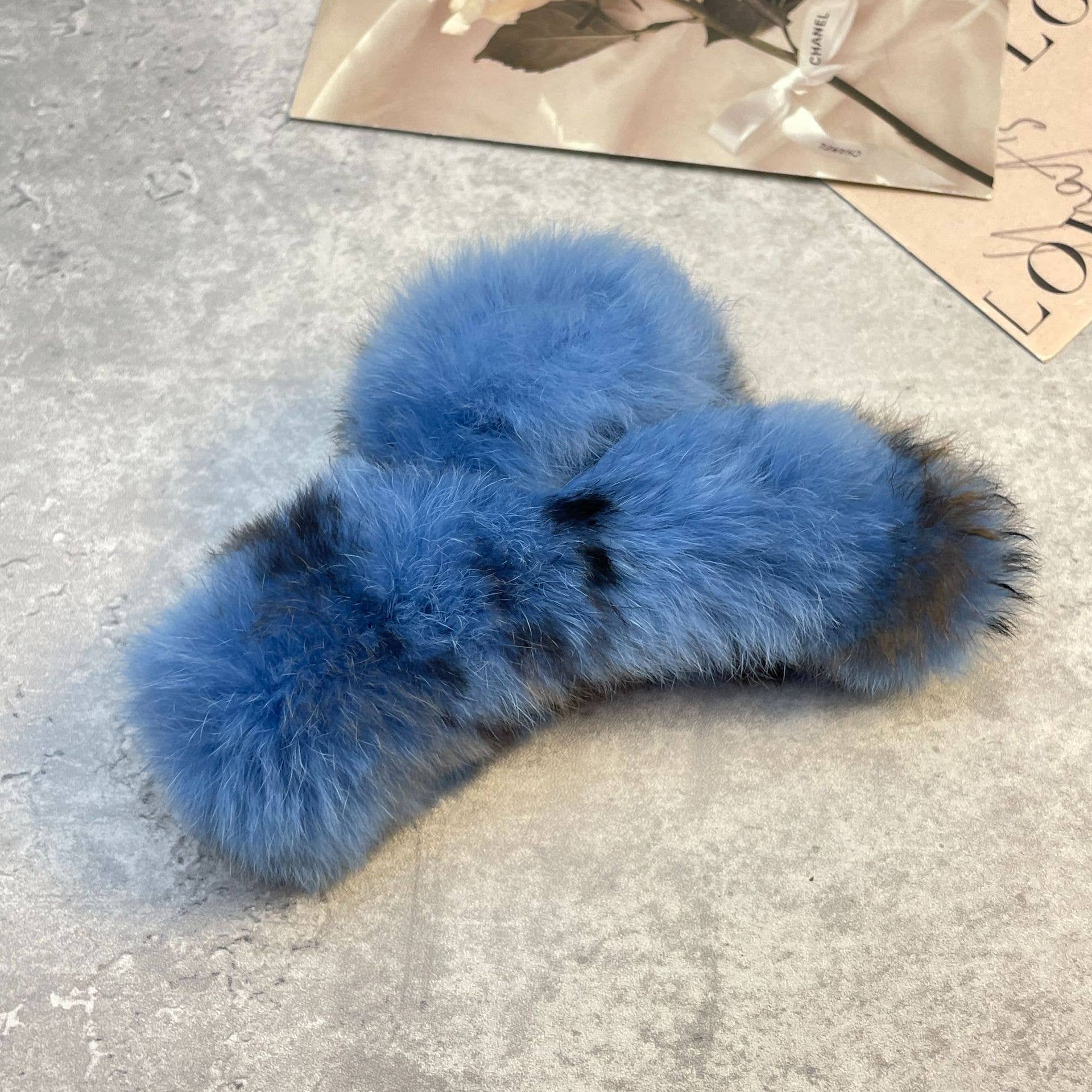 ACCITY - Wholesale Hair Clip - Women's - Rex Rabbit Fur Claws - Elegant Mixed Color Clips_CWASC159128