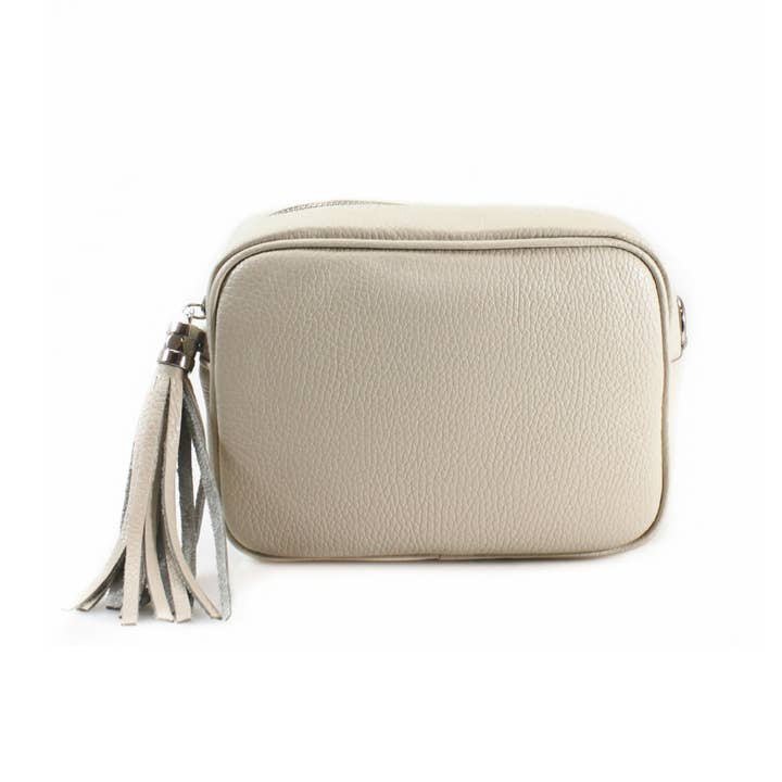 Ellas Trading - Wholesale Crossbody Bag - Women's - Italian Leather Camera Crossbody Bag with Tassel Charm8