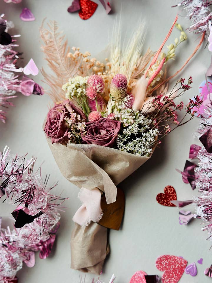 Be Mine Bouquets - la Vie en Rose! for wholesale by The Gardeners Wife