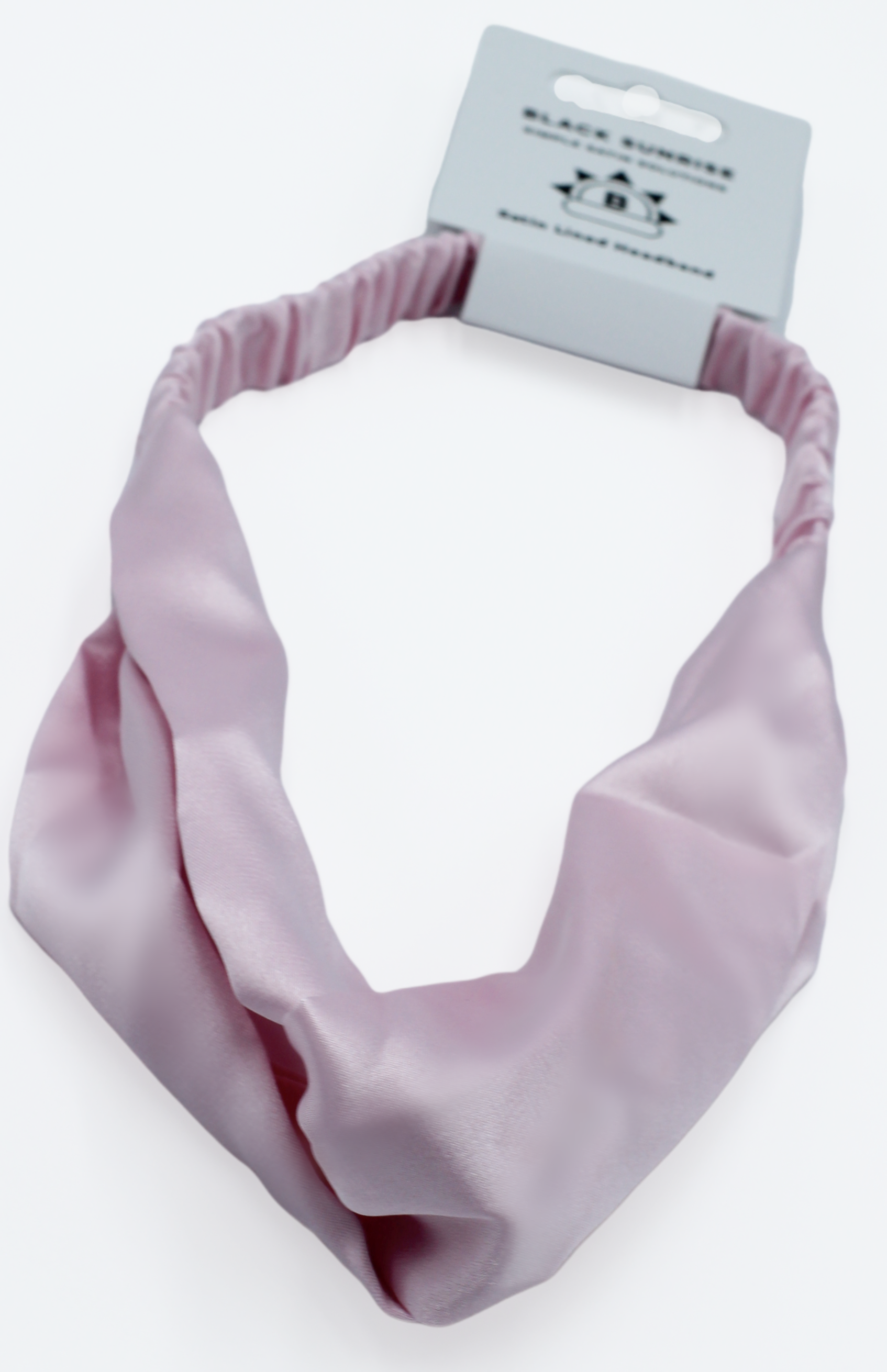 Black Sunrise – wholesale Fashion headband – women's – Satin Cross Headband2