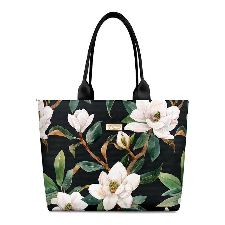 Midnight Magnolias Tote Taske for engroshandel hos OEELINN