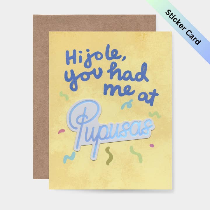 Hijole, du havde mig på Pupusas klisterkort for engroshandel hos Bring Aloha