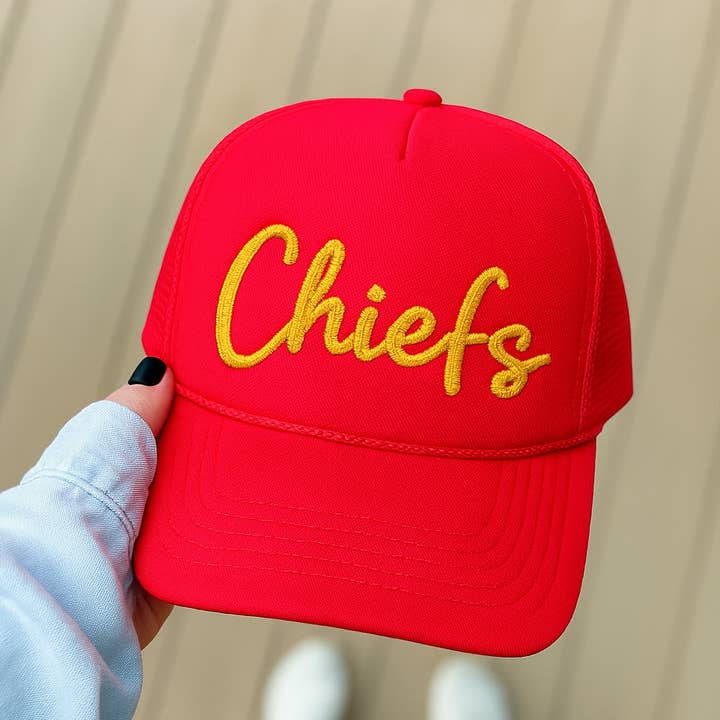 Hillside Threads Wholesale - Wholesale Trucker hat – Unisex - Custom Embroidered Trucker Hat - Script Font5