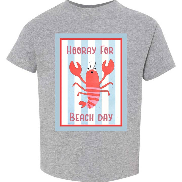 Arlo.Hendrix LLC - Wholesale Screen Printed T-Shirt - Kids - Beach Days Lobster T-Shirt | Boys Spring & Summer Clothing