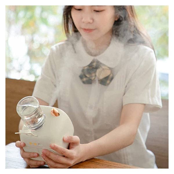 Showcase - Wholesale Electric Fan - Cool Chill Cat Ear Tabletop Misting Fan Green4