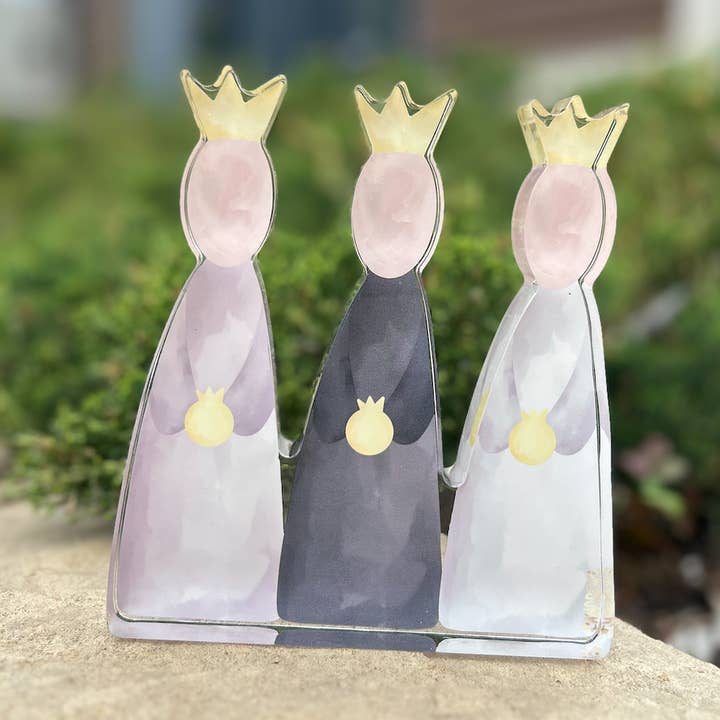 Wise Men Nativity Acrylic Block Art for wholesale by Casey Andrews Art
