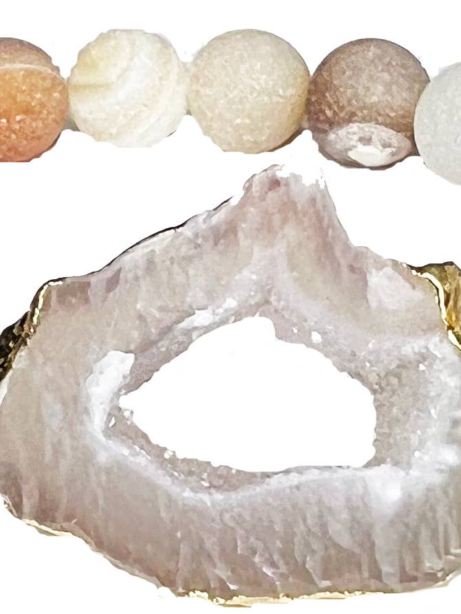 Natursten Armband med Druzy för wholesale av Accessorize Me