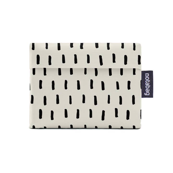 Notabag - Wholesale Grocery/Shopping Bag - Tote Black Brush – Pattern White Bag Foldable Tote Gift2