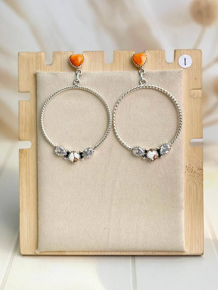 Bringing the Spring Round Hoop Earrings for wholesale by Krush Kandy