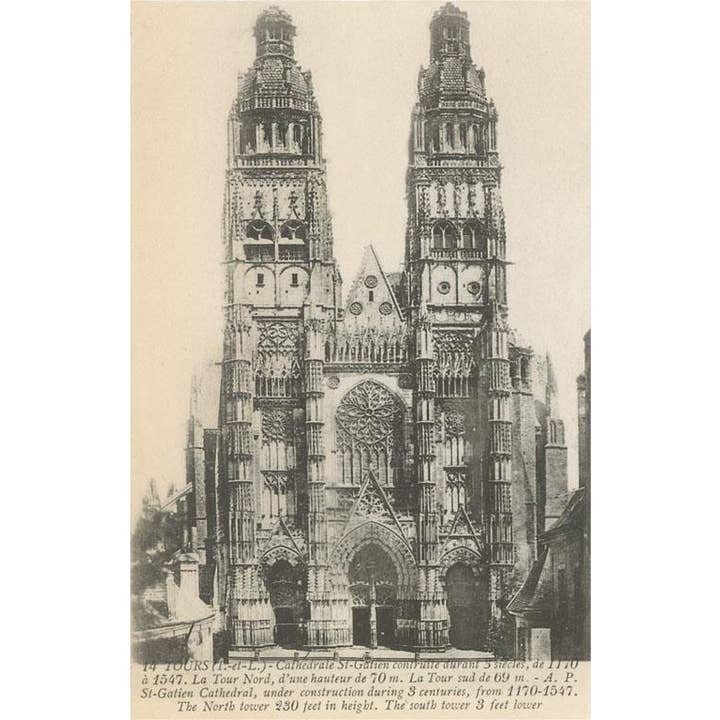Found Image Press - Wholesale Stationery/Notecard Set - Greeting Card FF-309 Tours Cathedral
