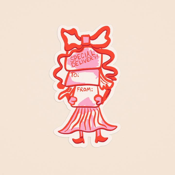 One & Only Paper - Wholesale Gift tag label - Special Delivery Matte Gift Label Sticker2