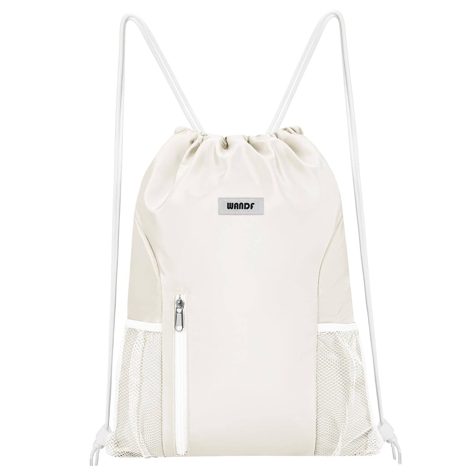 wandf - Vente Sac à cordon de serrage – unisexe - Sac à dos à cordon WF6038 Sports Gym avec poches en maille65