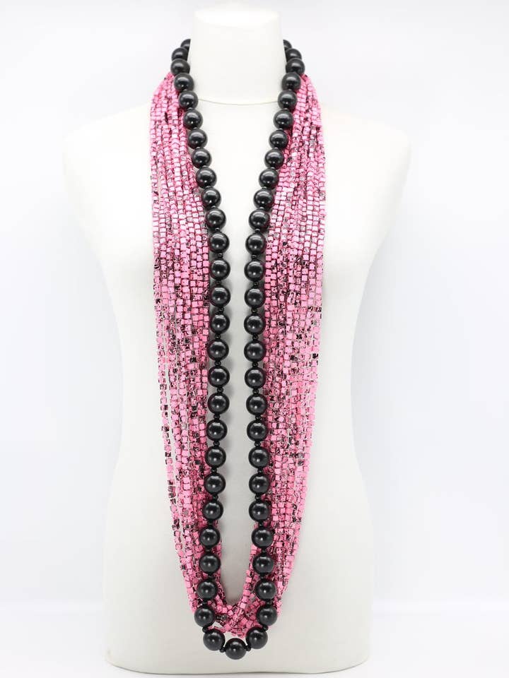The Next Pashmina & Round Beads Necklace Set for wholesale by Jianhui London