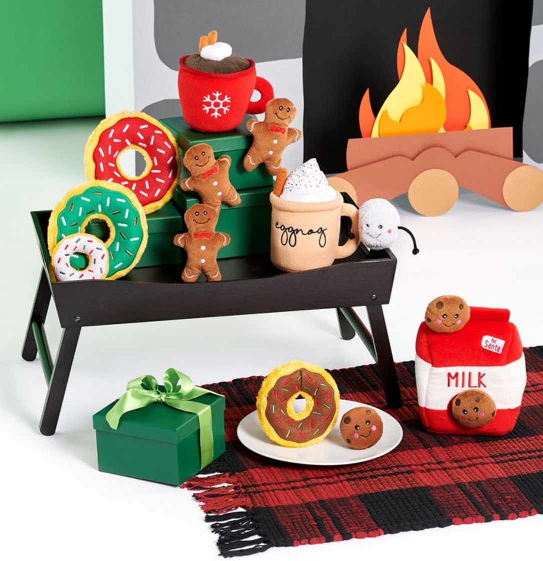 ZippyPaws - Wholesale Pet Plush Toy - Dog - Holiday Hot Cocoa - Christmas Dog Toy2