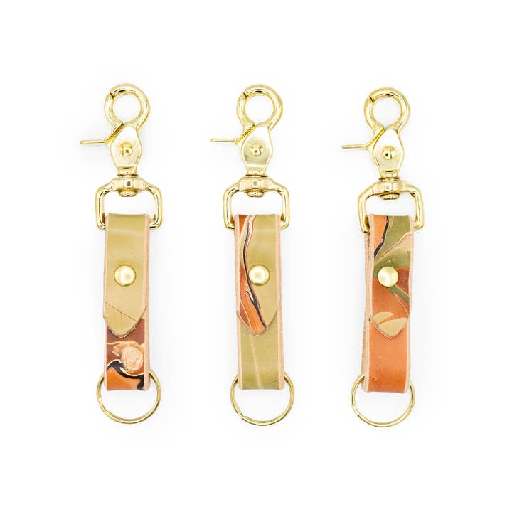 Glad & Young Studio – wholesale Keychain – Women's – Swivel Snap Keychain - Marbled Palettes4