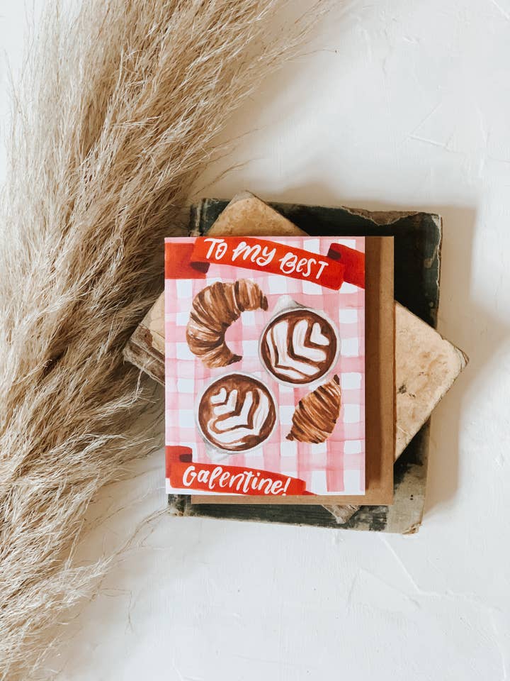 To my Best Galentine Card, Coffee Valentine for wholesale by MacaelaMade