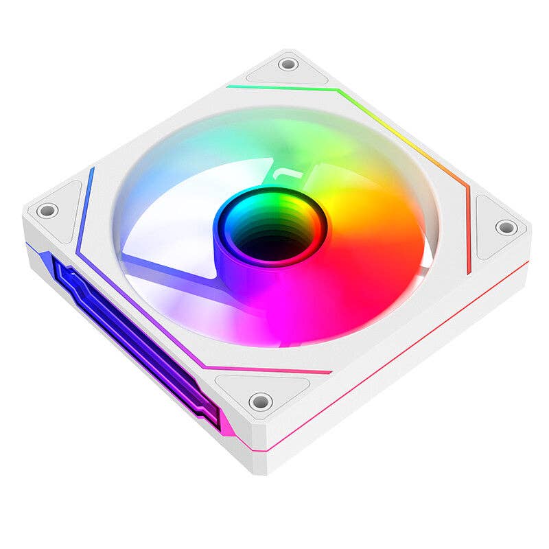 ITEK - Wholesale  - INFINITY White Case Fan - 12cm - ARGB Sync 5V 3pin - 4pin PWM - BULK3