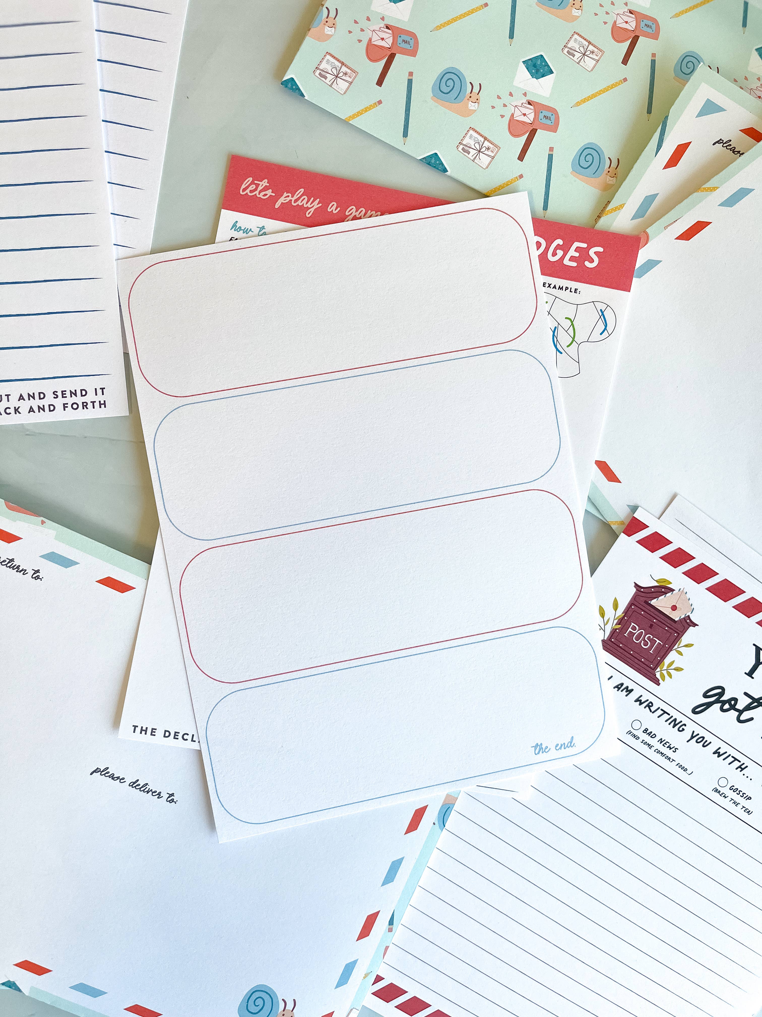 The Paxton Press - Wholesale Stationery/Notecard Set - Snail Mail Kit7