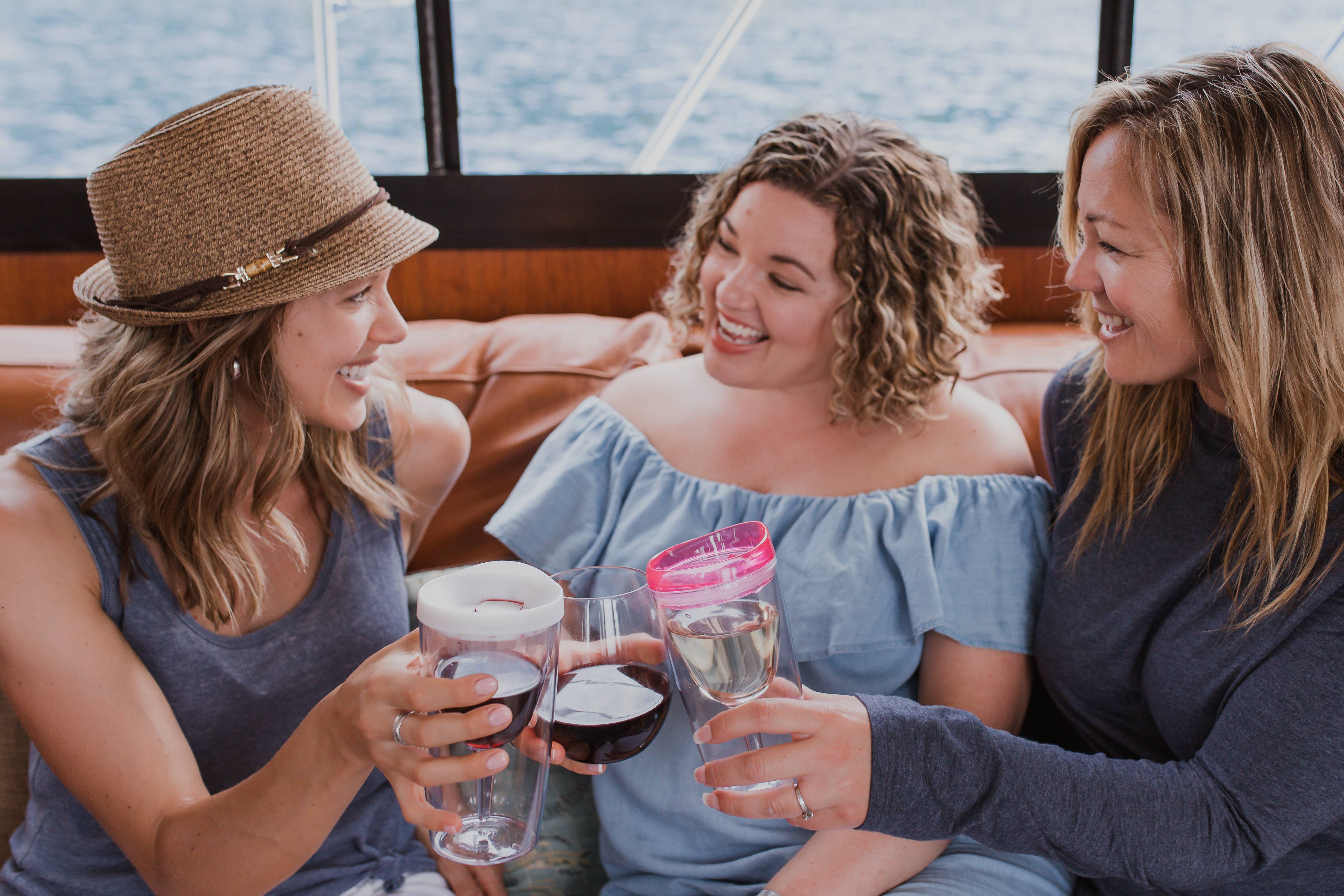 Vino2Go/Thermo-Steel - Wholesale Insulated Mug/Tumbler - 9 Oz. Vino2go® Tritan Case of 247