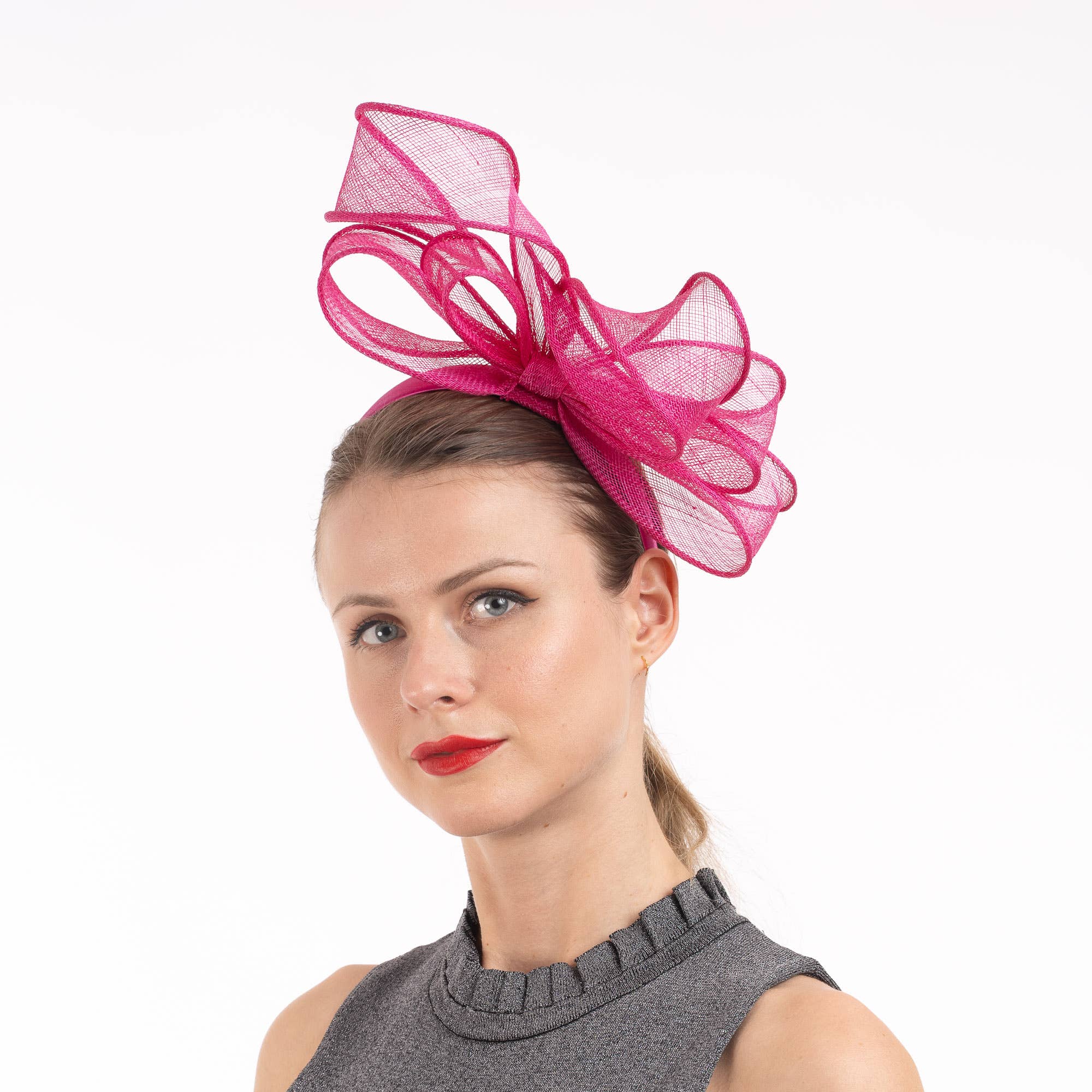 KaKyCo – wholesale Fascinator-hatt - Dam – Sinamay-loopfascinator på 2,5 cm hårband | 5938H6