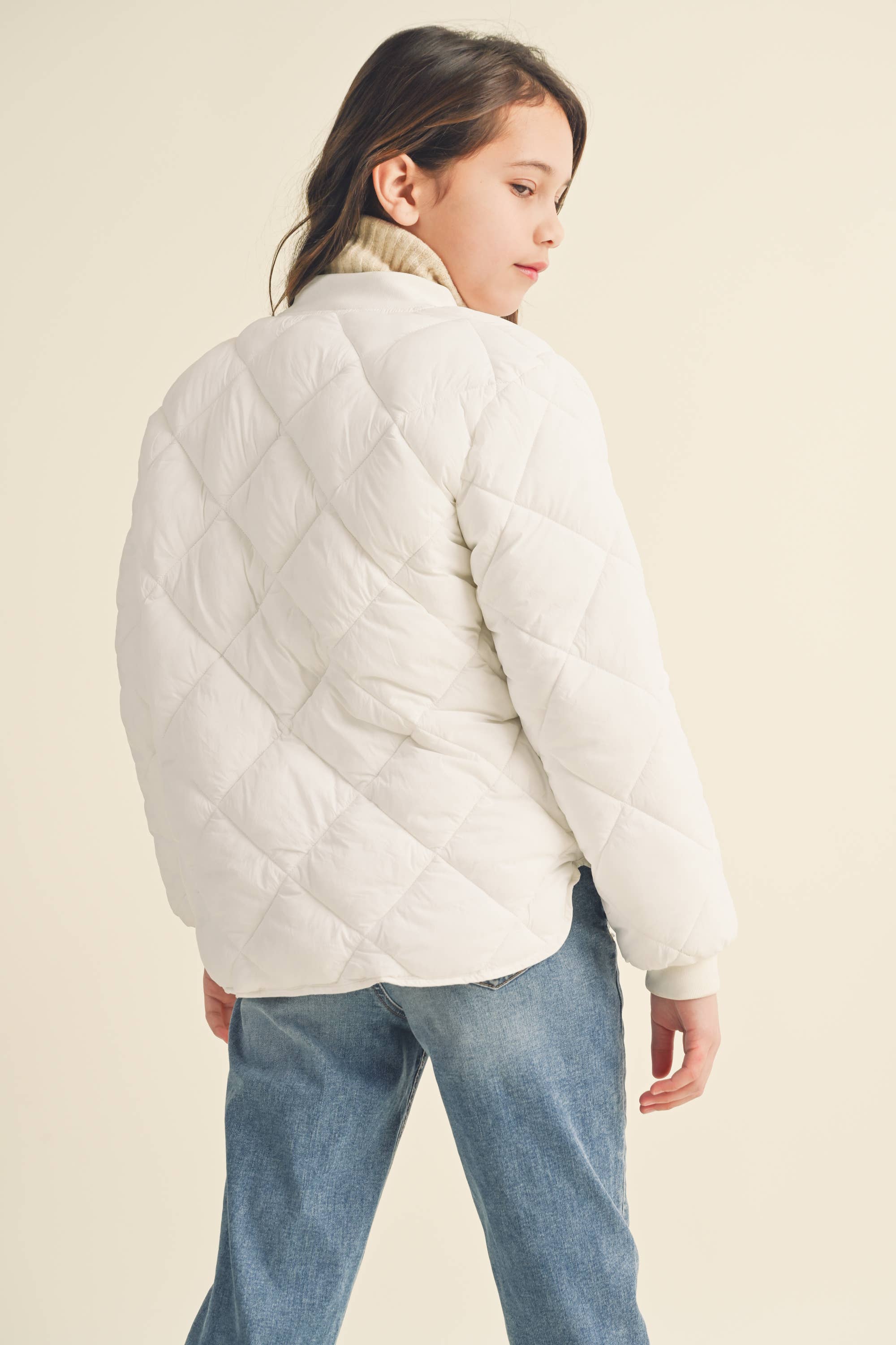 heart and arrow - Wholesale Puffer Jacket - Kids - TWEEN KIDS GIRLS QUILTED JACKET (7-14)14
