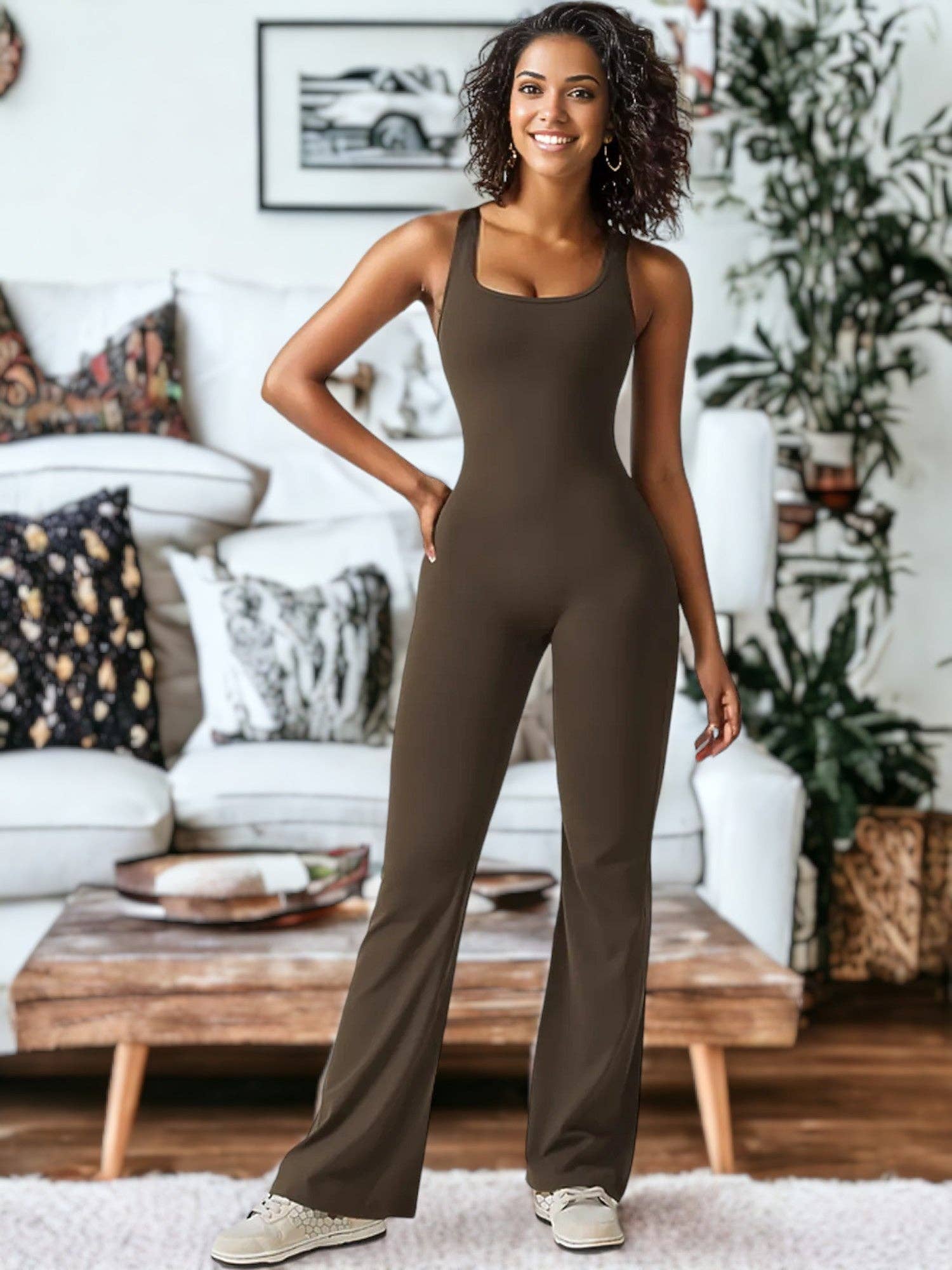 Active by Anna-Kaci - Wholesale Unitard - Women's - Hip Lifting Tight-Fitting Yoga One-Piece Fitness Clothes4