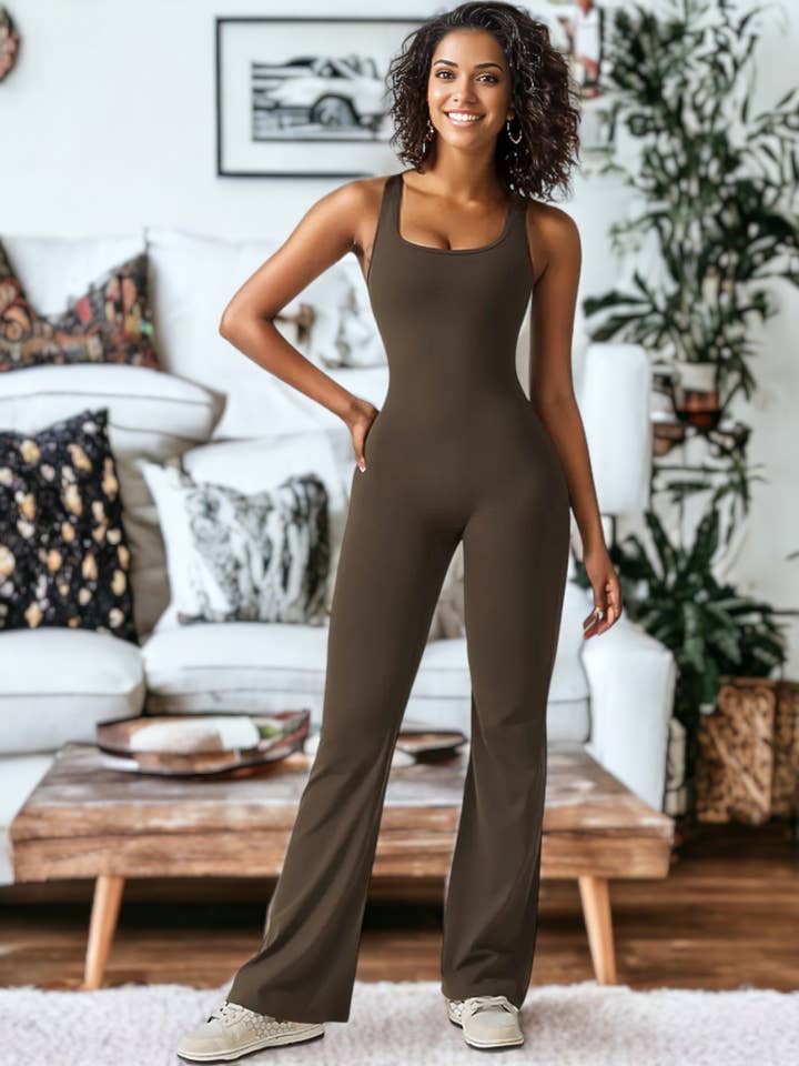 Active by Anna-Kaci - Wholesale Unitard - Women's - Hip Lifting Tight-Fitting Yoga One-Piece Fitness Clothes4