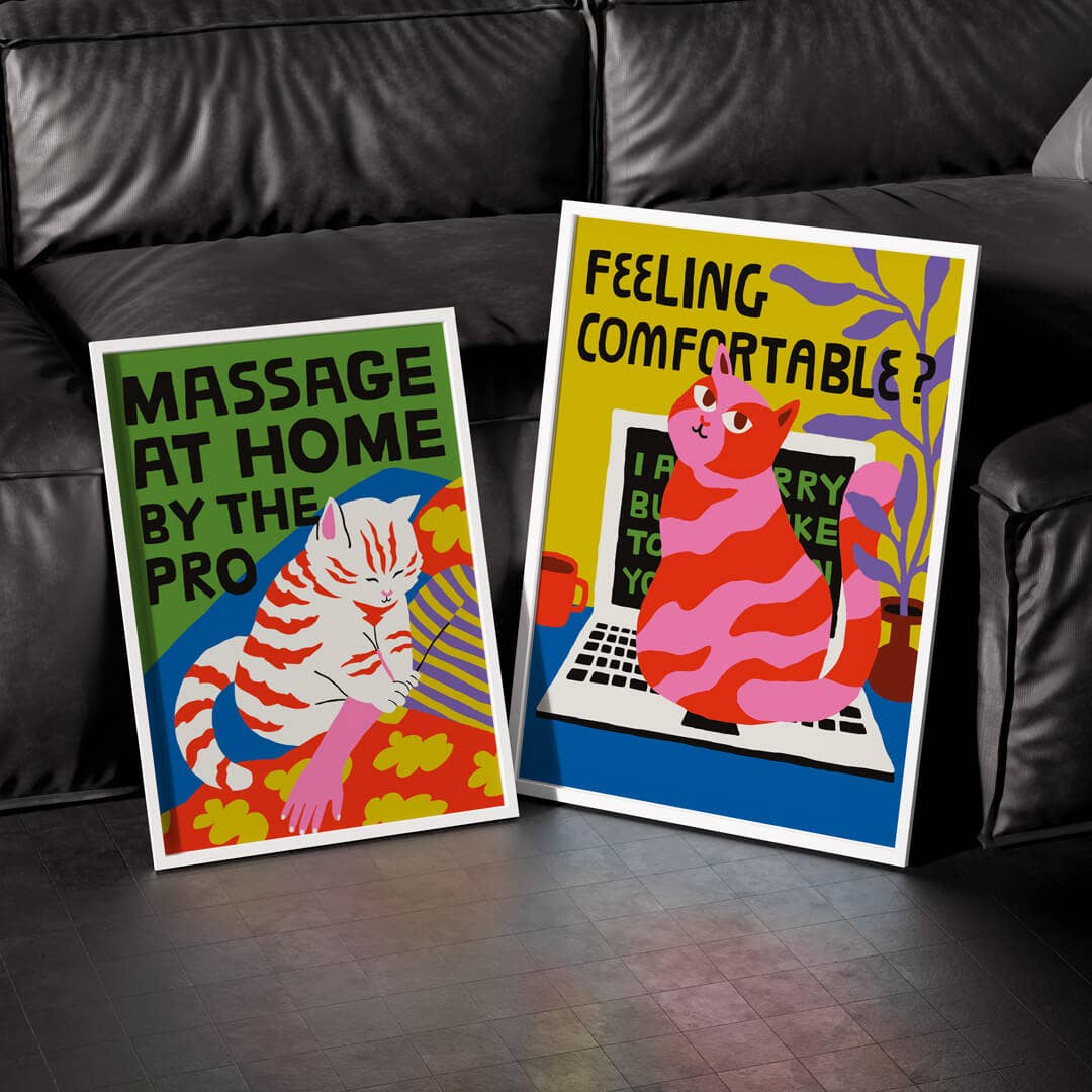 Redy. - Wholesale Poster - Massage Poster - Cat Collection (30x40cm & 50x70cm)1