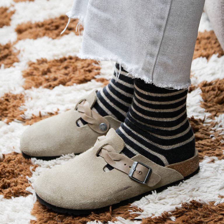 Gentil Coquelicot Paris - Vente Chaussettes – femme - Chaussettes marinière4