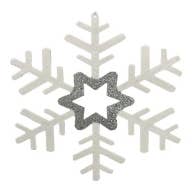 Fiocco di Neve Gigante con Glitter per la vendita all'ingrosso da parte di Country Silk