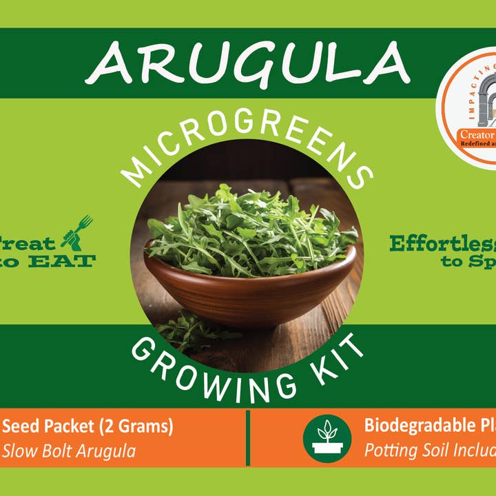 Arugula Microgreens Growing Kit by Creator Wellness, Spicy and other Purchase Wholesale mustard packets. Free Returns & Net 60 Terms on Faire trending on Faire.