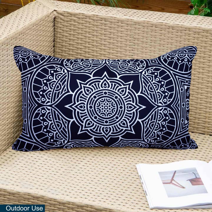 Indoor Outdoor Weatherproof Pillows with Insert 12''x20'' for wholesale by COZY HOMES COLLECTION