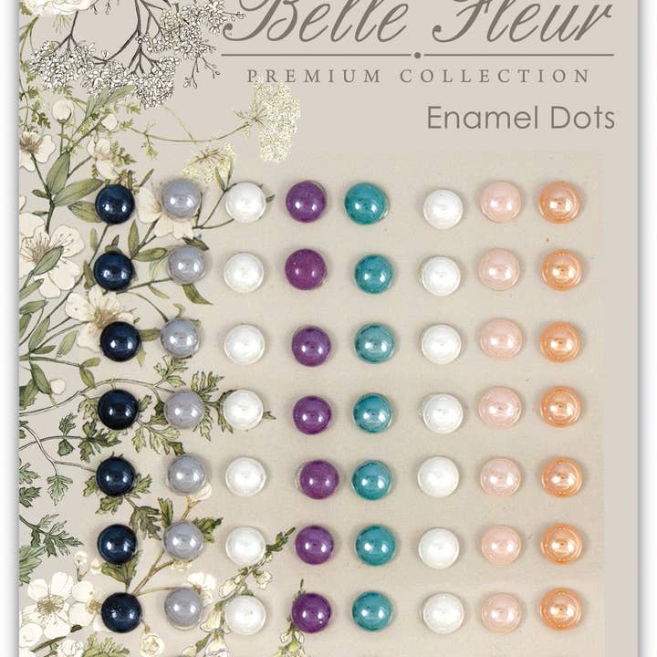 Ecstasy Crafts Distributing - Wholesale Craft supplies - Craft Consortium Belle Fleur - Enamel Dots