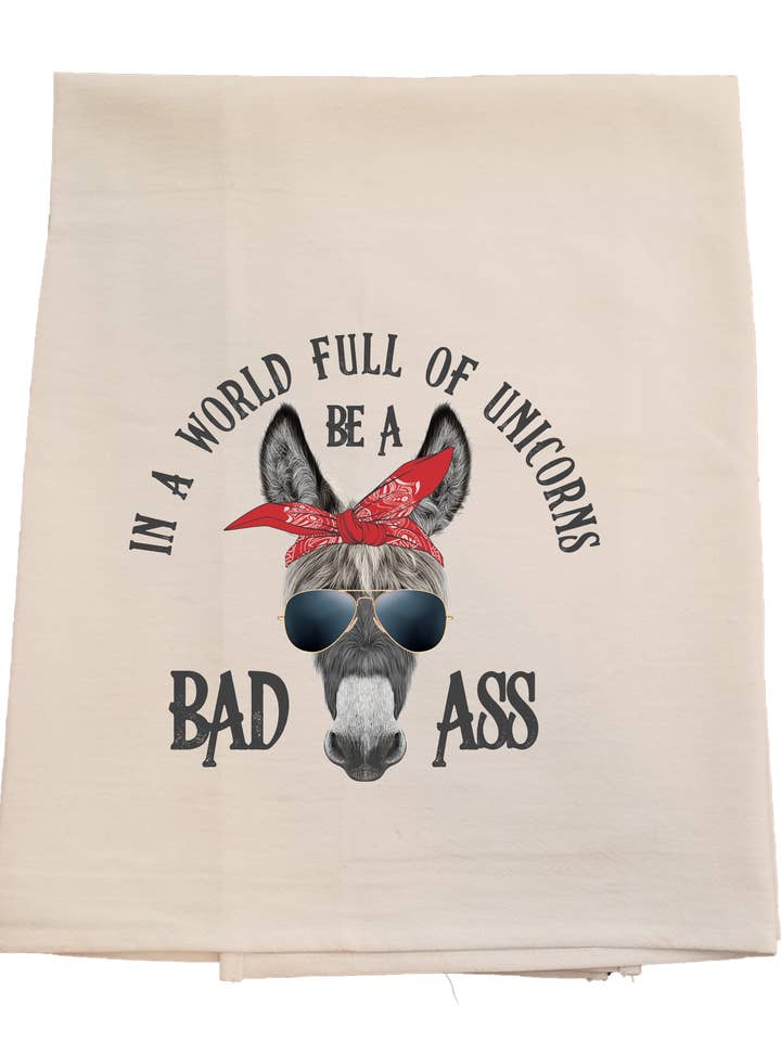 Donkey Tea Towel for wholesale by Bunnies and Bows