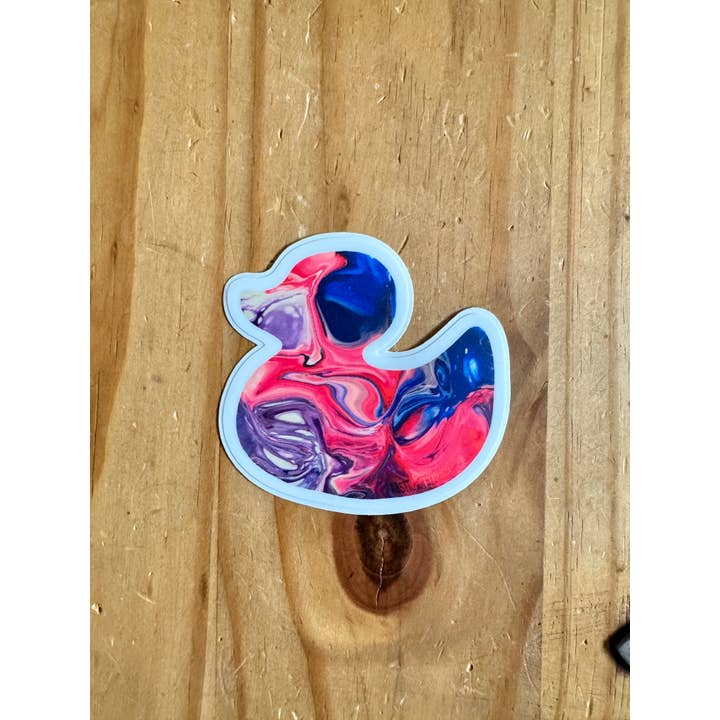AbstractbyRabrams - Wholesale Sticker - Abstract Pride Flag Duck Sticker LGBTQ 9 Varieties Vinyl11