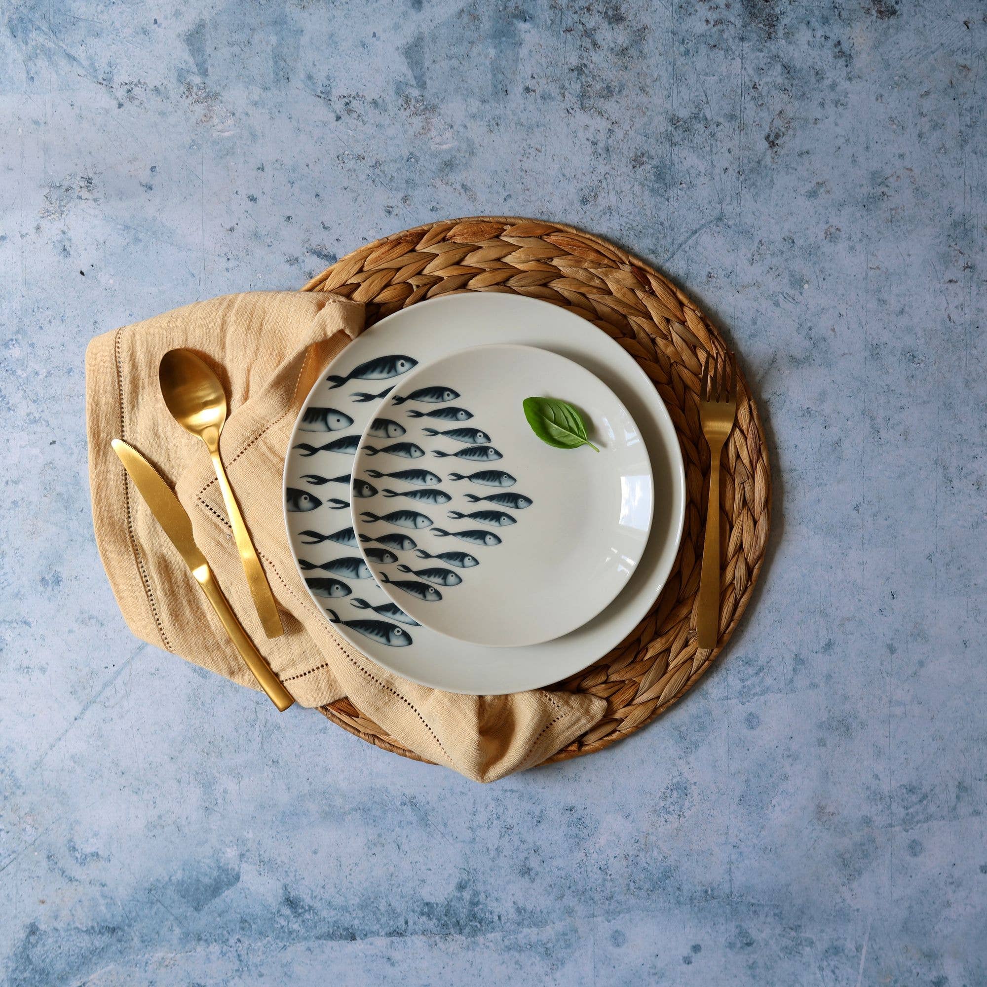 Novastyl - Wholesale Dinner Plate - PESCARE flat plate 26.5cm in porcelain5