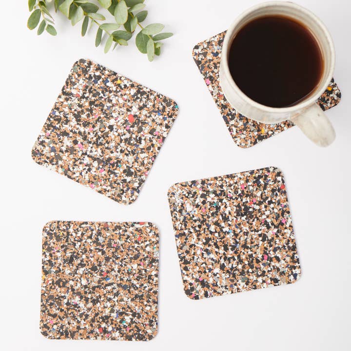 Beach Clean Square Coasters | Eco Sustainable Home & Gifts for wholesale by LIGA