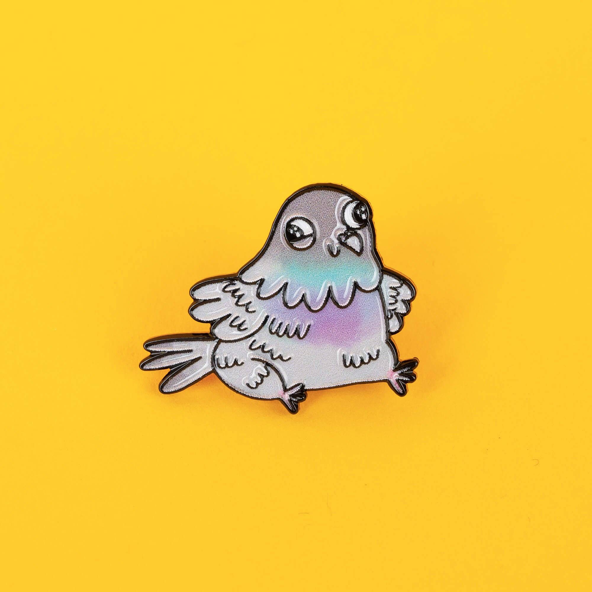 Katie Abey - Wholesale Reversspeld/knoop - Look! Het is een duif enamel pin2