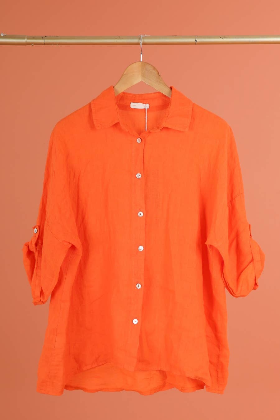 la maison des fibres naturelles - Wholesale Button Down Shirt - Women's - 620090u 100% linen shirt made in Italy2