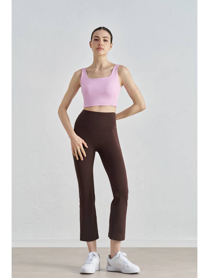 91thelabel - Wholesale Athletic Pants - Women's - Zinnia Lycra® Ankle Flare Yoga Pants