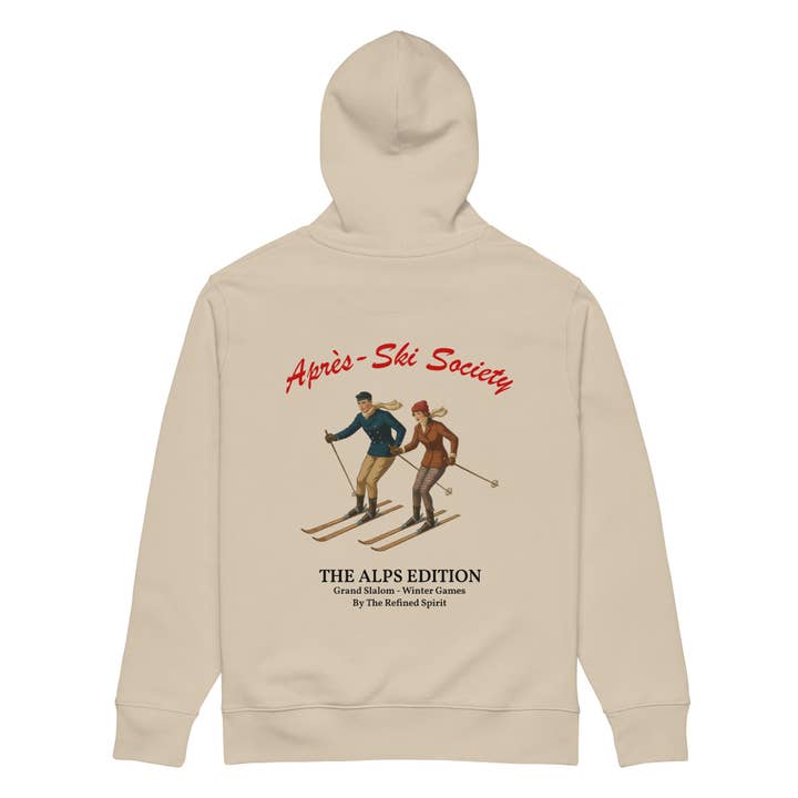 Après-Ski Society - Felpa con cappuccio organica per la vendita all'ingrosso da parte di The Refined Spirit