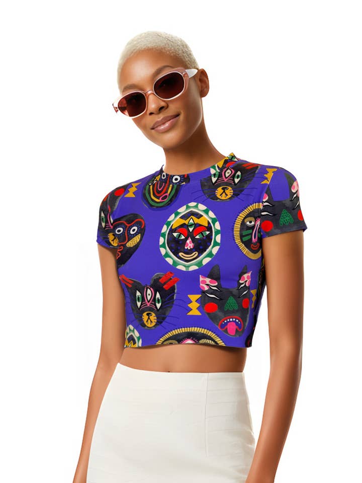 CONNAN KURZES YOGA-TOP MIT KURZEN ÄRMELN - BAMBUS für den Großhandel von Pitaya Yoga