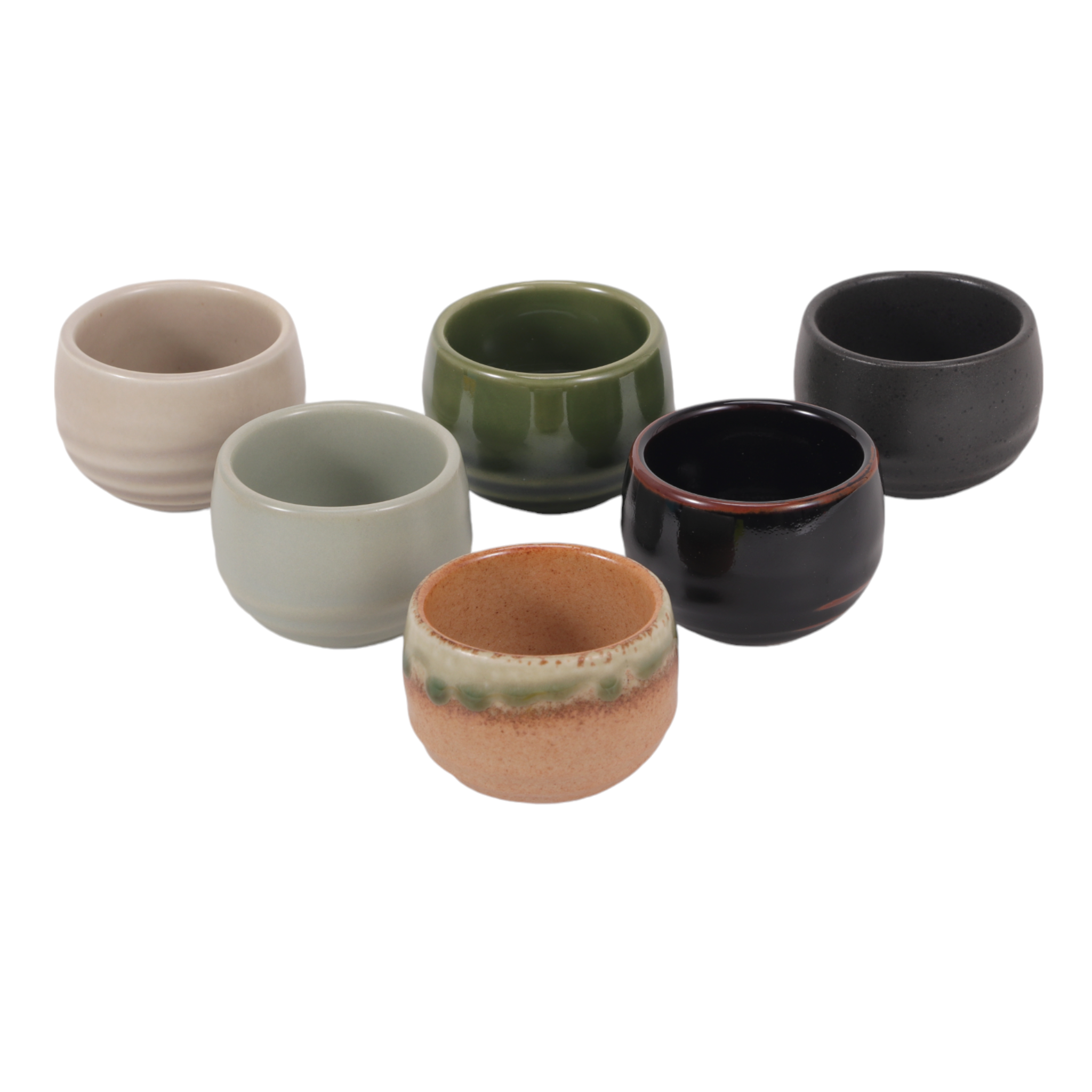 Urban Tokyo – wholesale Coffee/tea cup – 24 Piece Assortment 2.5"D Sake or Tea Cups Set (1/8)2