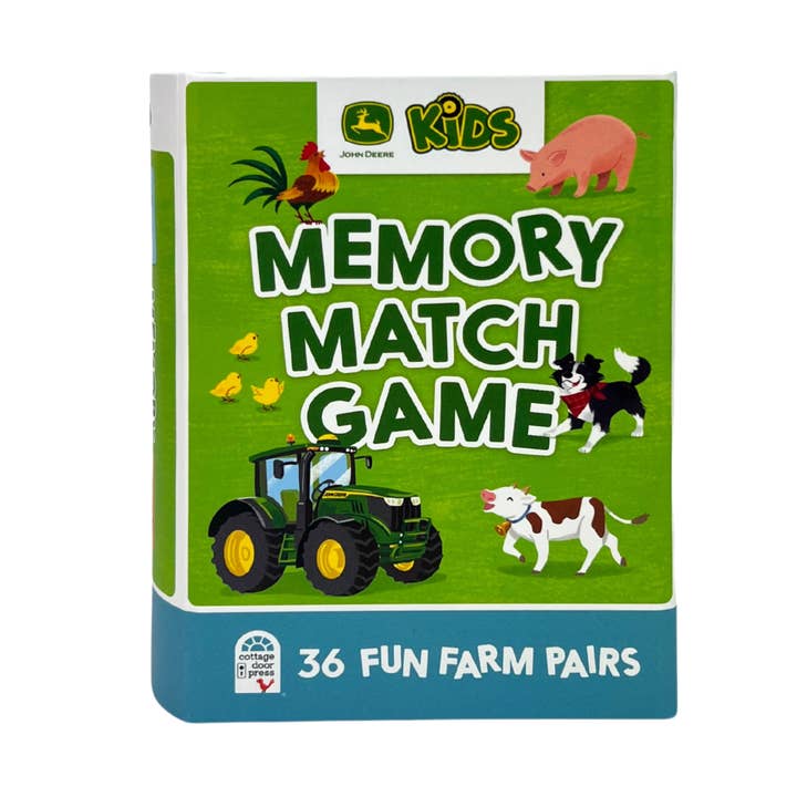 John Deere Kids Memory Match Card Game for wholesale by Cottage Door Press