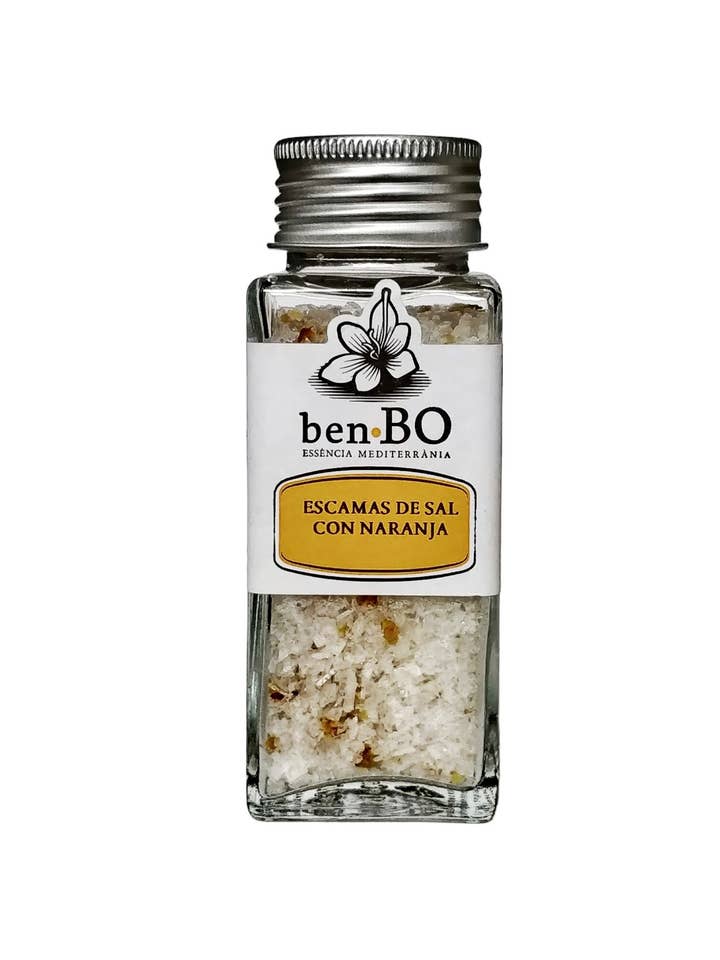 Natural Orange Salt Flakes for wholesale by benBO Gourmet
