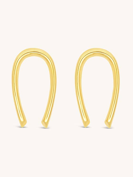 Sun Child Earrings - Gold for wholesale by Sierra Winter Jewelry