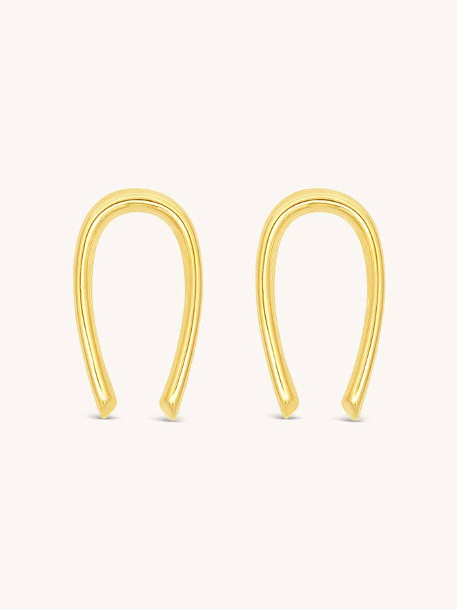 Sun Child Earrings - Gold for wholesale by Sierra Winter Jewelry